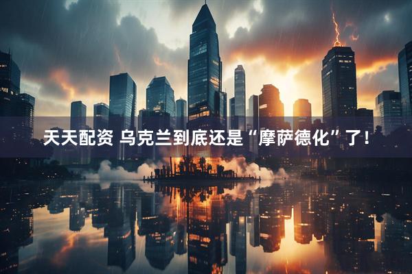 天天配资 乌克兰到底还是“摩萨德化”了！