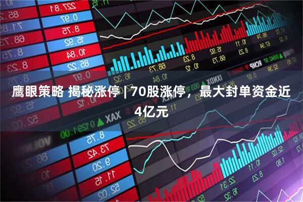 鹰眼策略 揭秘涨停 | 70股涨停,最大封单资金近4亿元